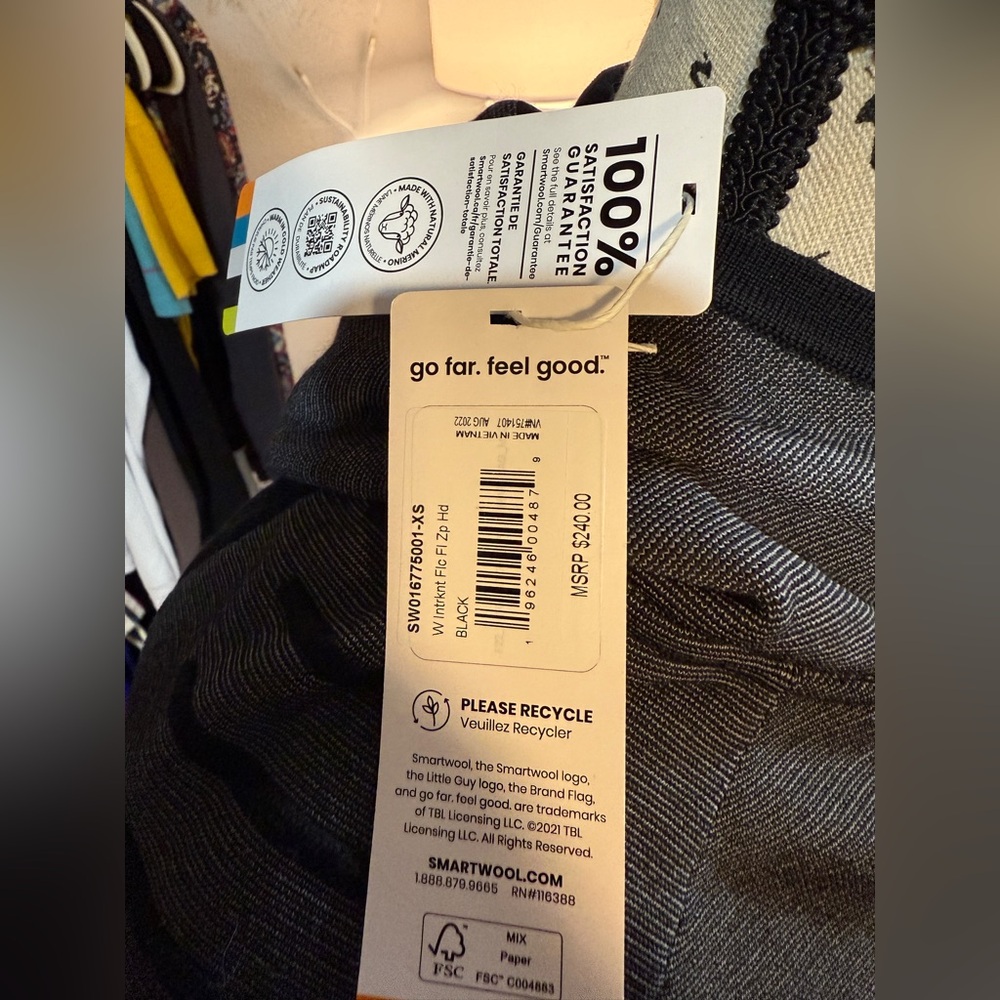 NWT Smartwool Women's Intraknit Merino Wool Fleece Full Zip Hoodie (Regular Fit) - Picture 9 of 13